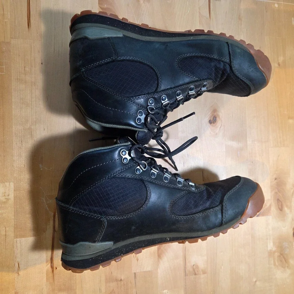 Danner Jag Midnight Black Boots Men's 9D Leather Hiking Waterproof DWR Used
